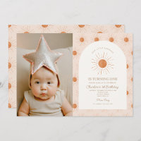 You are my Sunshine Sun Retro Minimal 1st Birthday