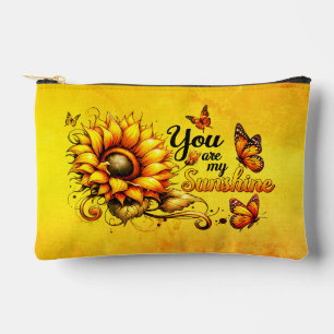You Are My Sunshine Sunflower Accessory Pouch