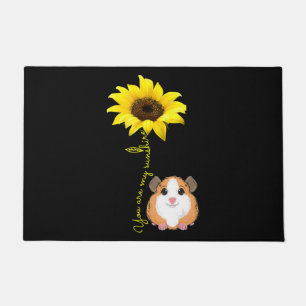 You Are My Sunshine Sunflower Guinea Pig Mum Doormat