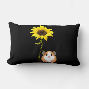 You Are My Sunshine Sunflower Guinea Pig Mum Lumbar Cushion