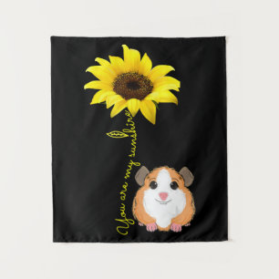 You Are My Sunshine Sunflower Guinea Pig Mum Tapestry