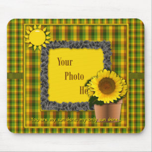 You Are My Sunshine Sunflower Mouse Pad