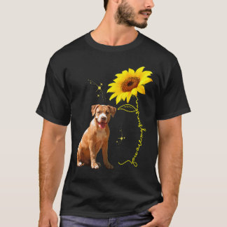You Are My Sunshine Sunflower Pitbull Lover T-Shirt