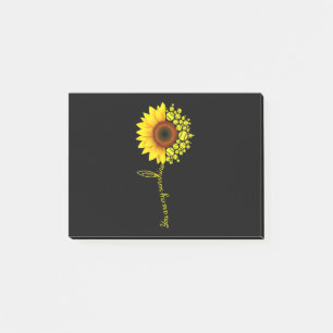 You Are My Sunshine Sunflower Softball Post-it Notes