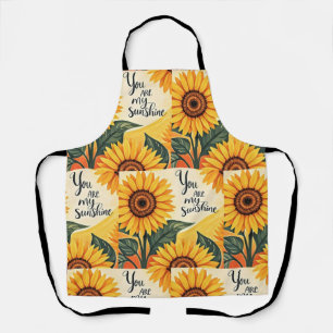 You Are My Sunshine Sunflowers Apron