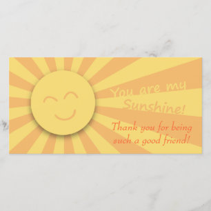 You are my Sunshine! Thank You Card