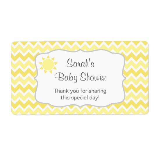 You are my sunshine water bottle or favour label shipping label