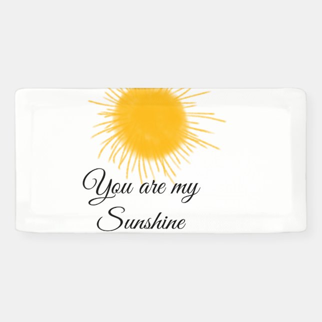 you are my sunshine yellow orange sun rays add nam banner (Horizontal)