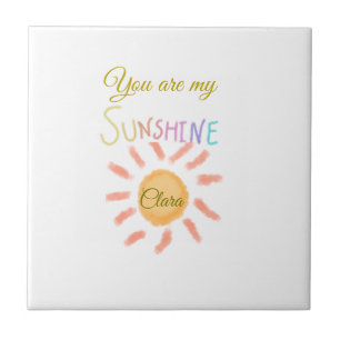you are my sunshine yellow orange sun rays add nam ceramic tile