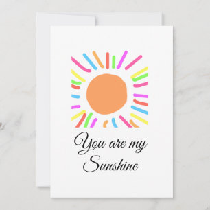 you are my sunshine yellow orange sun rays add nam invitation
