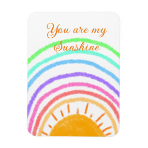 you are my sunshine yellow orange sun rays add nam magnet