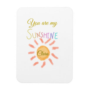 you are my sunshine yellow orange sun rays add nam magnet