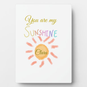 you are my sunshine yellow orange sun rays add nam plaque