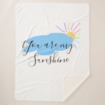 you are my sunshine yellow orange sun rays clouds