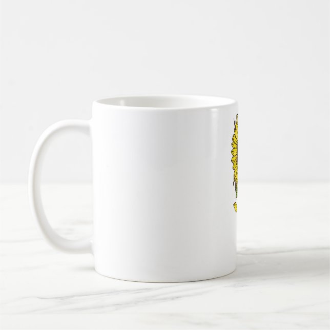 You Are My Sunshines Softball Sunflower Sports Lov Coffee Mug (Left)