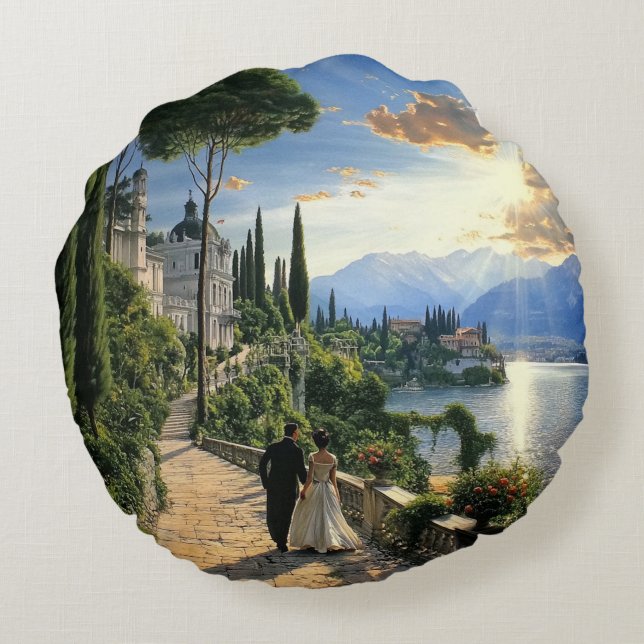 You Are My Valentine Round Pillow (Back)