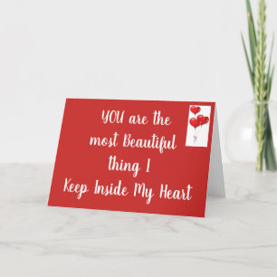 **YOU** ARE MY WORLD **LOVE CARD** HOLIDAY CARD