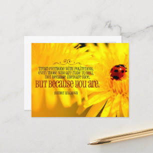 "You are nice" Inspirational Quote Postcard
