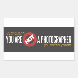 You Are Not a Photographer Set of Two Stickers