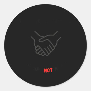 You Are Not Alone Artwork Classic Round Sticker