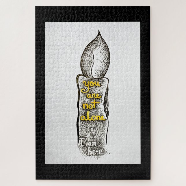 You are not alone, I am here friendship quote Jigsaw Puzzle (Vertical)