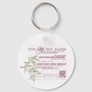 You are not alone key ring