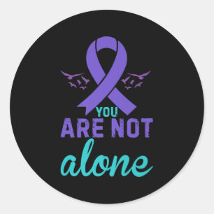 You Are Not Alone Premium  Classic Round Sticker