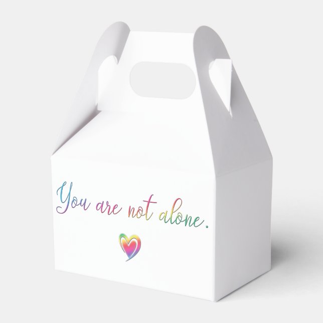 You Are Not Alone/Safety Pin Favour Box (Front Side)