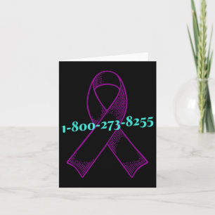 You Are Not Alone, Suicide Awareness Card