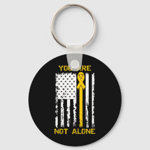 You Are Not Alone Suicide Prevention Awareness Yel Key Ring