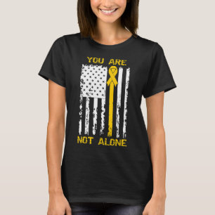 You Are Not Alone Suicide Prevention Awareness Yel T-Shirt