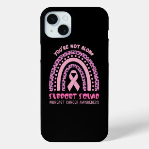 you are not alone support squad breast cancer awar iPhone 15 mini case