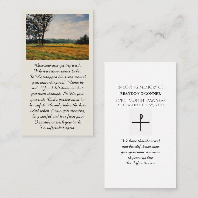 You Are Not Alone Sympathy Card (Front/Back)