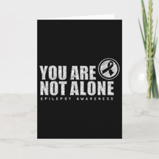 You Are Not Alone Wear Purple Day Epilepsy Awarene Card