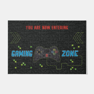 You Are Now Entering Gaming Zone Doormat