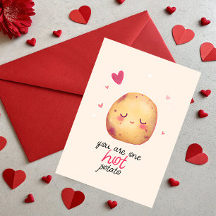 You are one HOT Potato Valentine Potato Pun Holiday Card