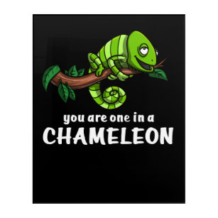 You Are One In A Chameleon Funny Lizard Acrylic Print