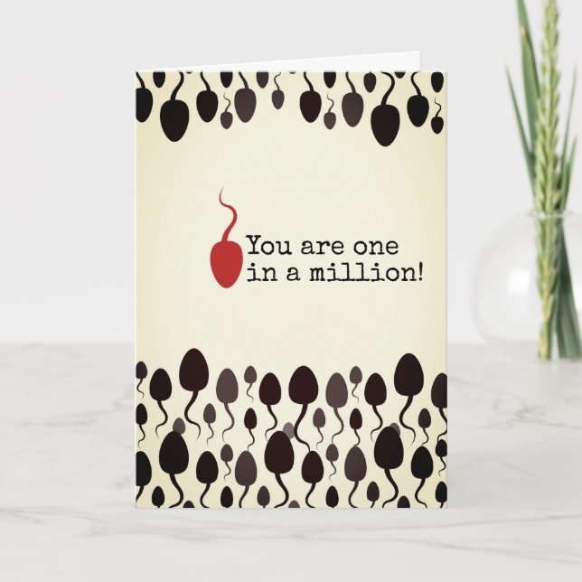 "You are one in a million" sign Card (Front)