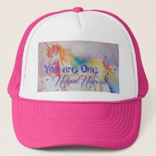 You Are One Unique Unicorn! Girls Purple Unicorns  Trucker Hat