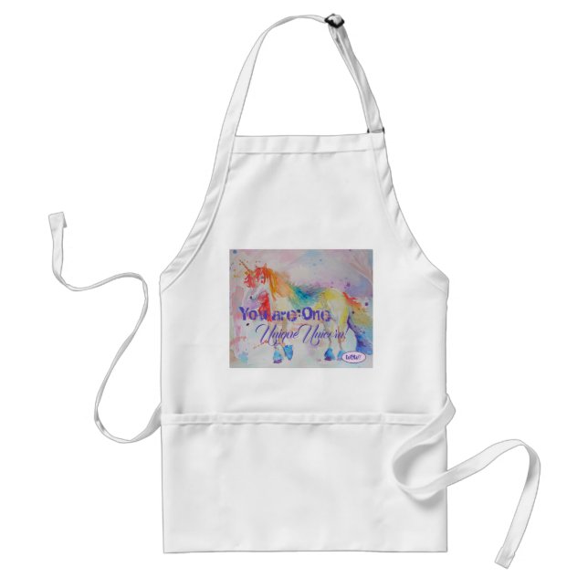 You Are One Unique Unicorn! Kitchen Apron (Front)