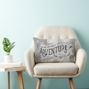 You Are Our Greatest Adventure Watercolor Ink Lumbar Cushion