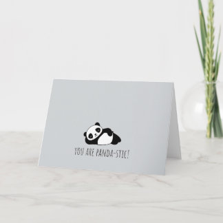 You are pandastic! Anniversary & Valentines card