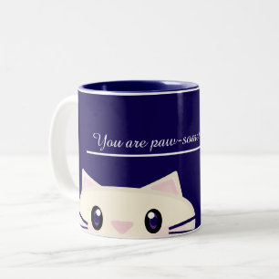 You are Paw-some Cartoon Cat Cosy Coffee Mug