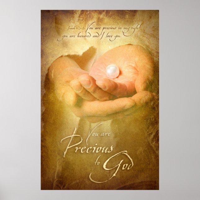 YOU ARE PRECIOUS - Christian Art Poster (Front)