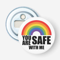 You Are Safe With Me LGBTQ Rainbow Pride