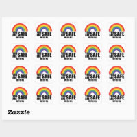 You Are Safe With Me LGBTQ Rainbow Pride