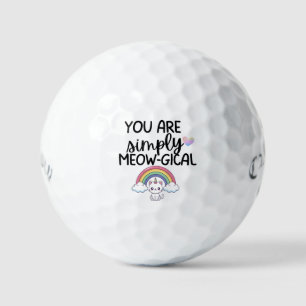 'You Are Simply Meow-gical' Cat Lovers Gift Golf Balls
