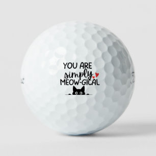 'You Are Simply Meow-gical' Cat Lovers Gift Golf Balls