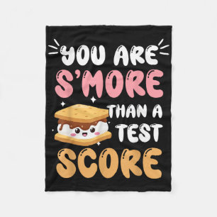 You Are Smore Than Ready For This Test Test Day Te Fleece Blanket