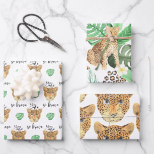 You Are So Brave Leopard Wrapping Paper Sheets